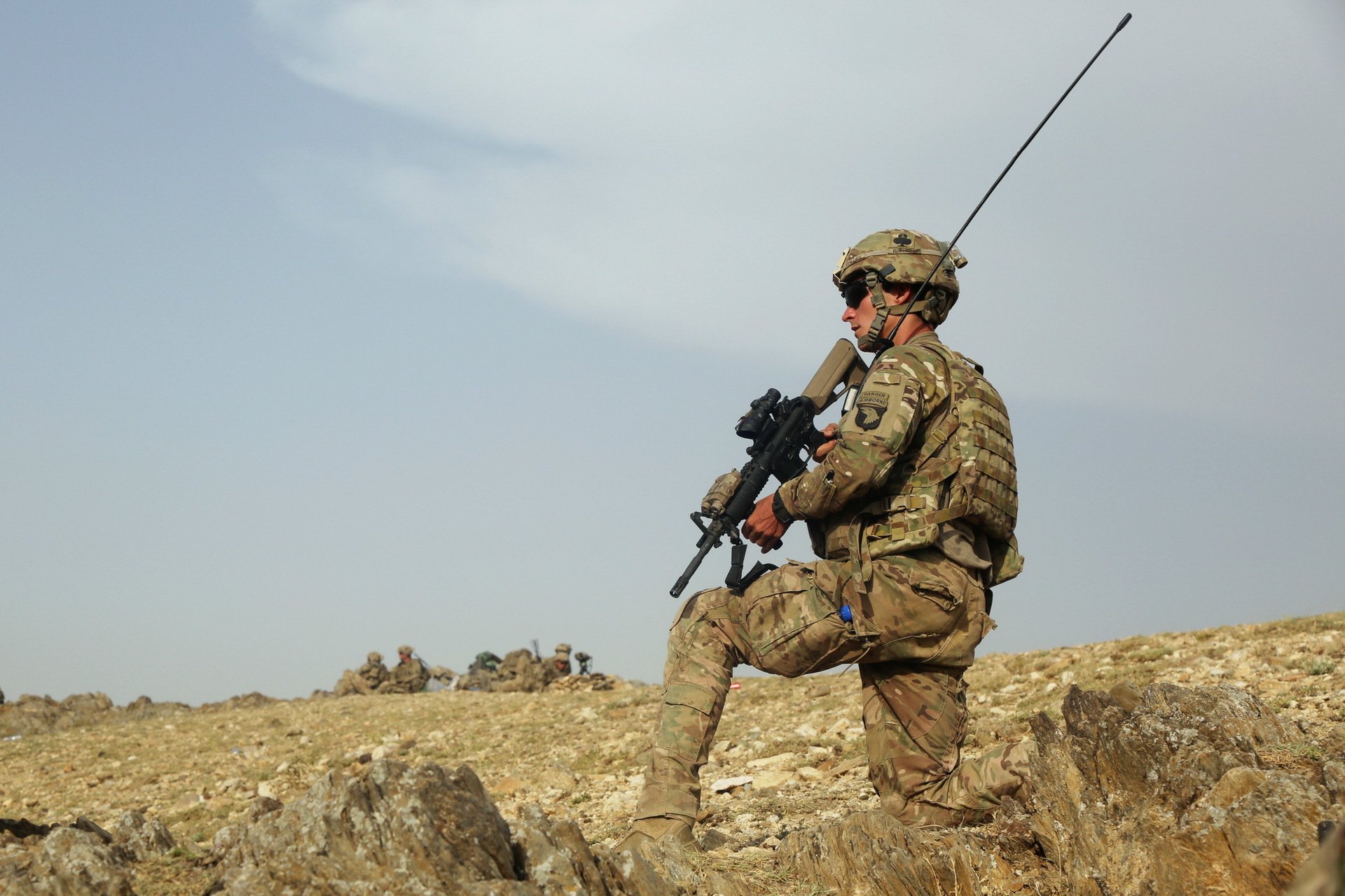 armée des états-unis soldats armes