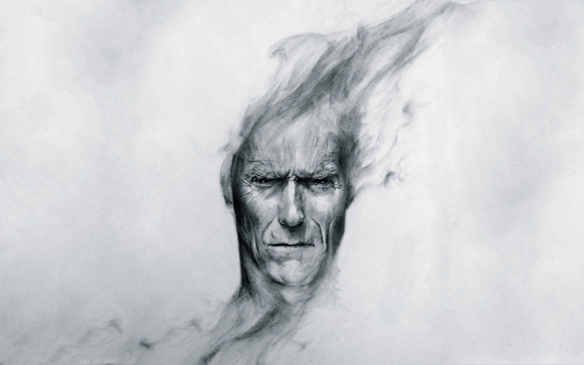 clint eastwood cabeza vista arte