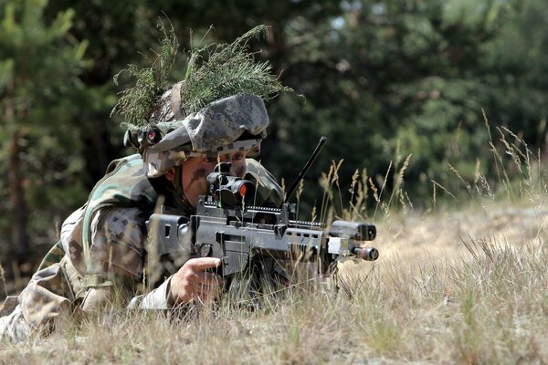 Latvian Army soldier, uniform