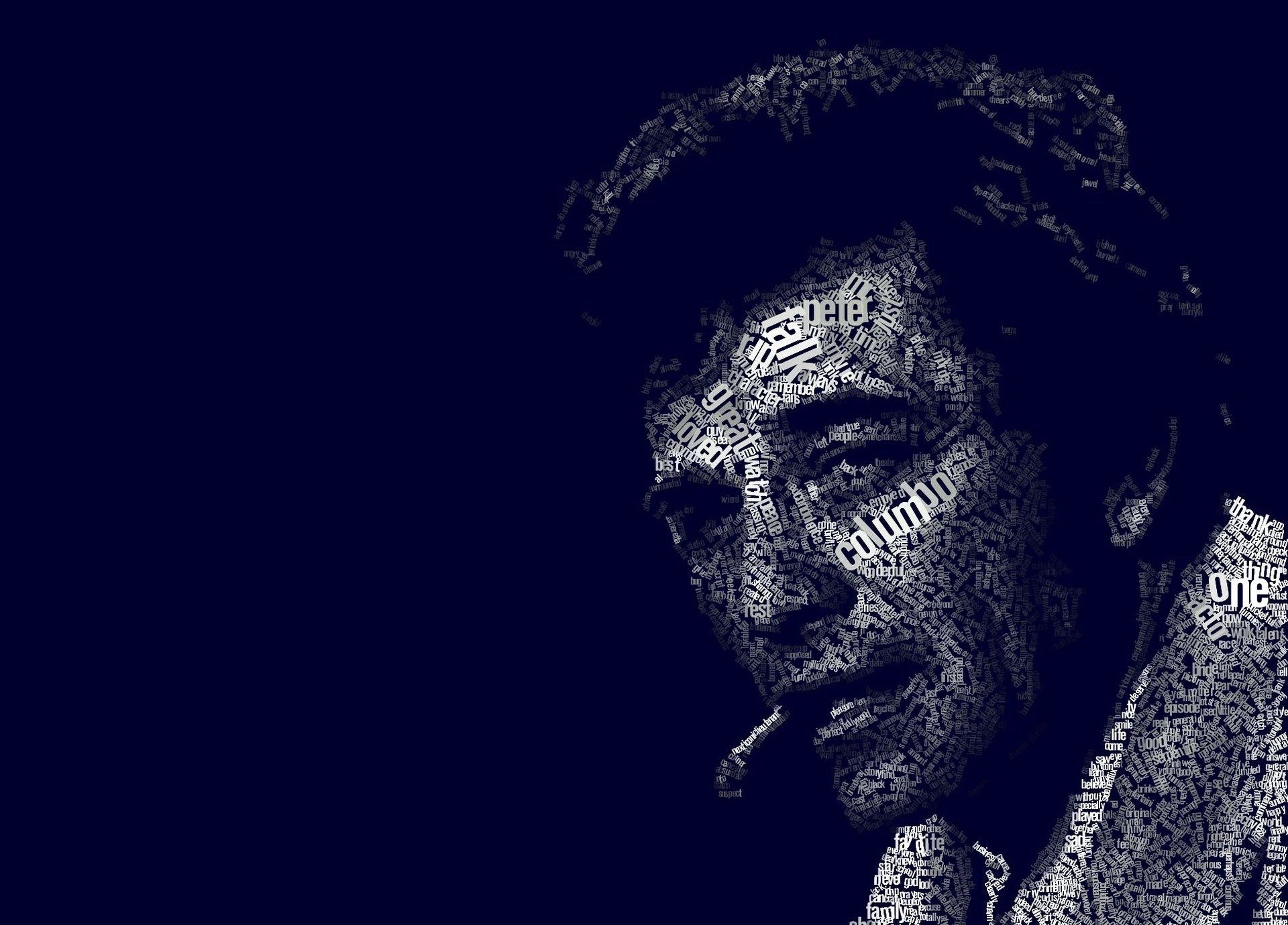 peter falk colombo lieutenant actor inscriptions cigar