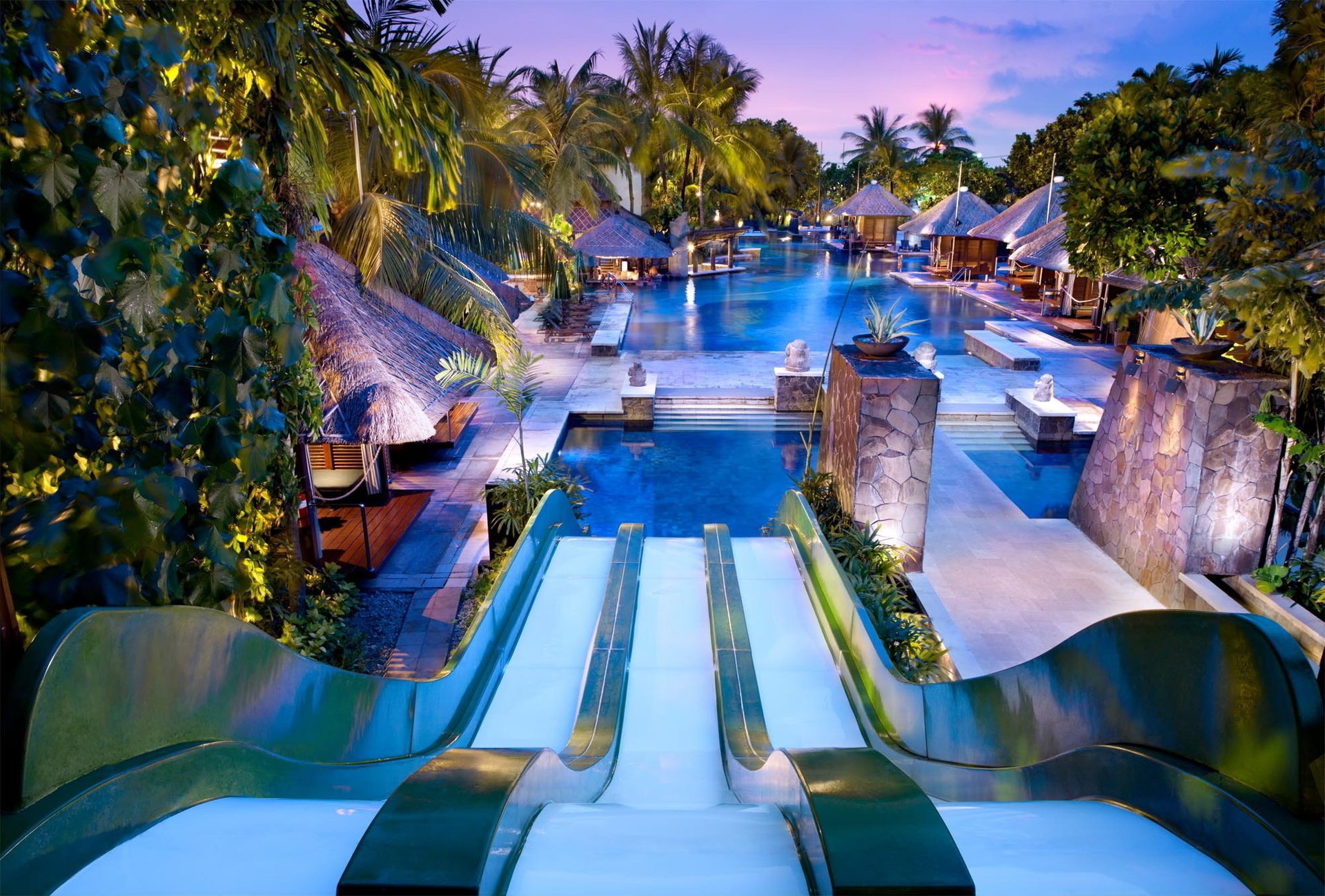 bali piscine tropici hotel palme bellissimo