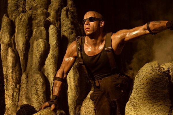 Vin Diesel in the film Chronicles of Riddick