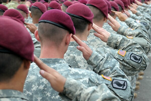 The US military salutes