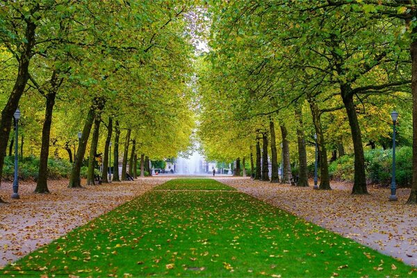 Vicolo al confine tra autunno ed estate