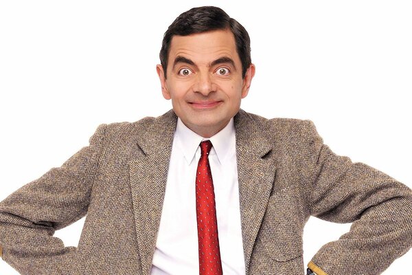 In the photo, Mr. Bean