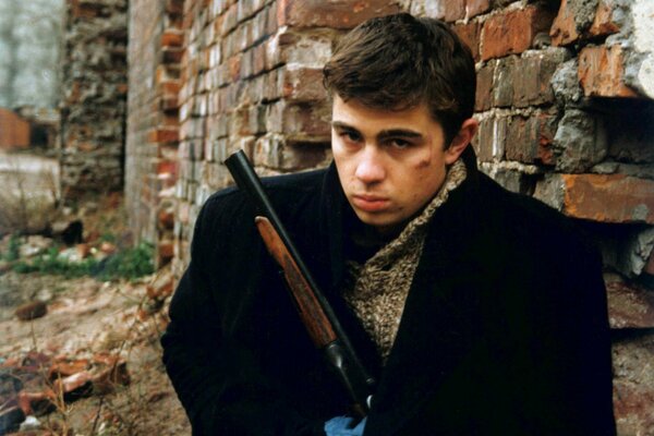 Sergey Bodrov in the movie brother