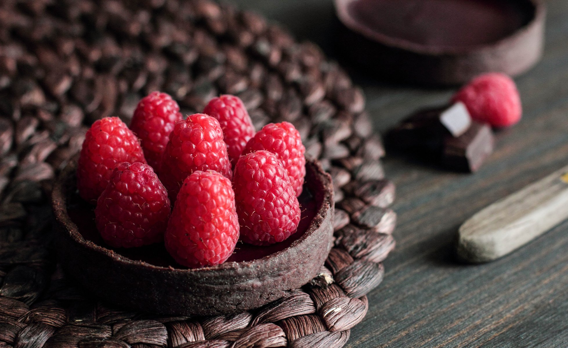 torta di lamponi al cioccolato torta lamponi bacche