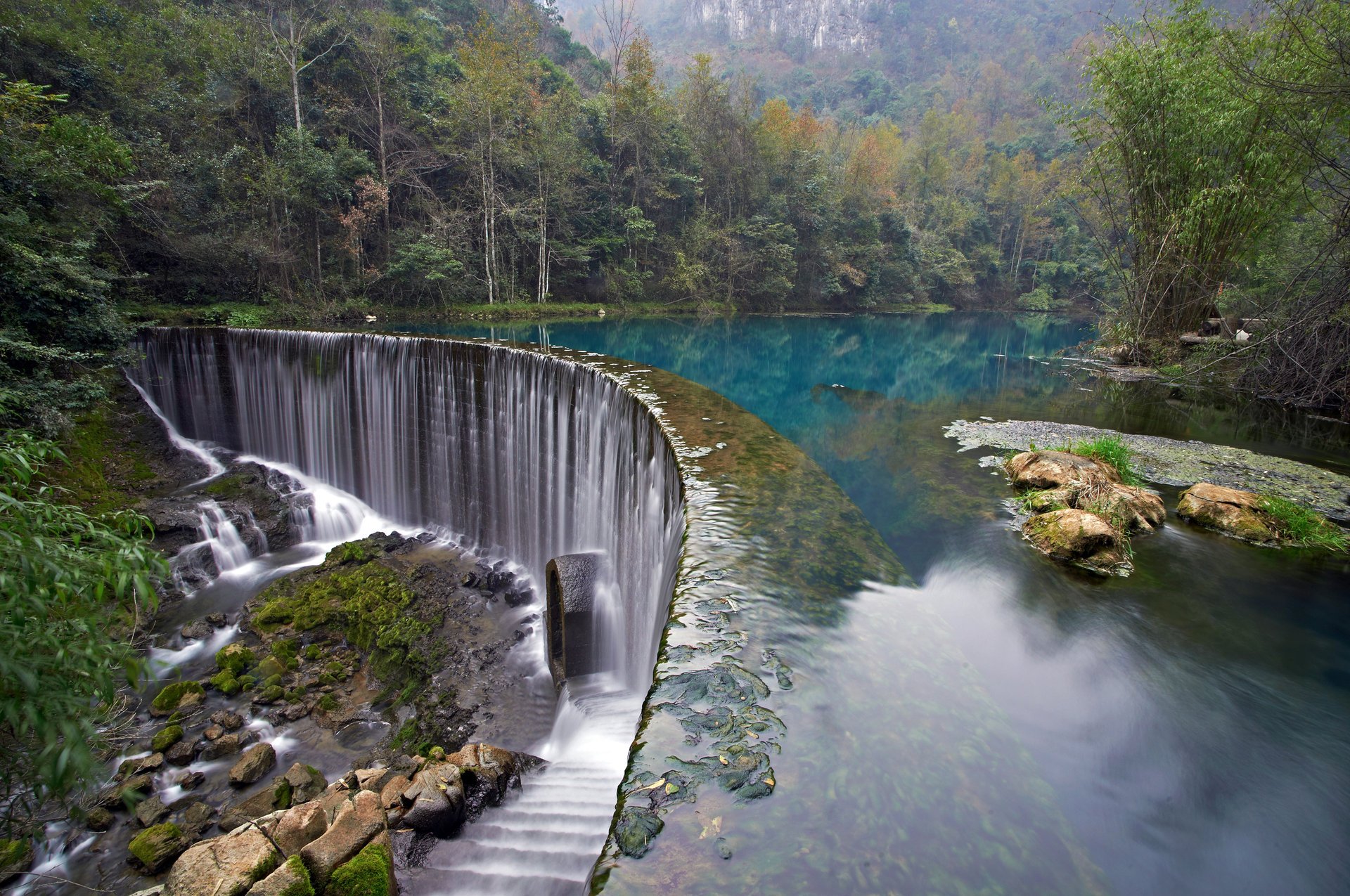 damm natur berge wälder fluss