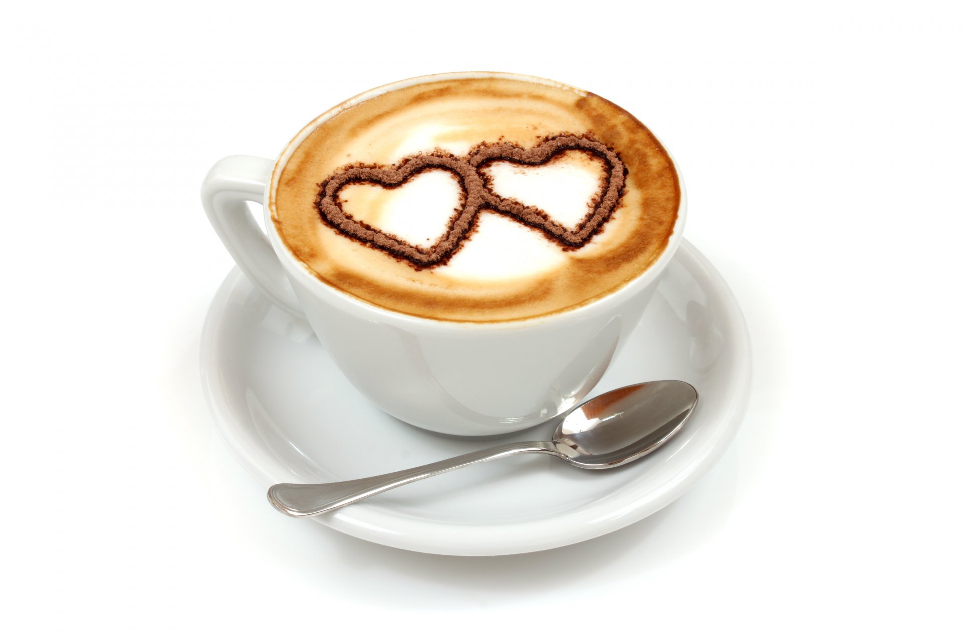 café taza amor desayuno corazones