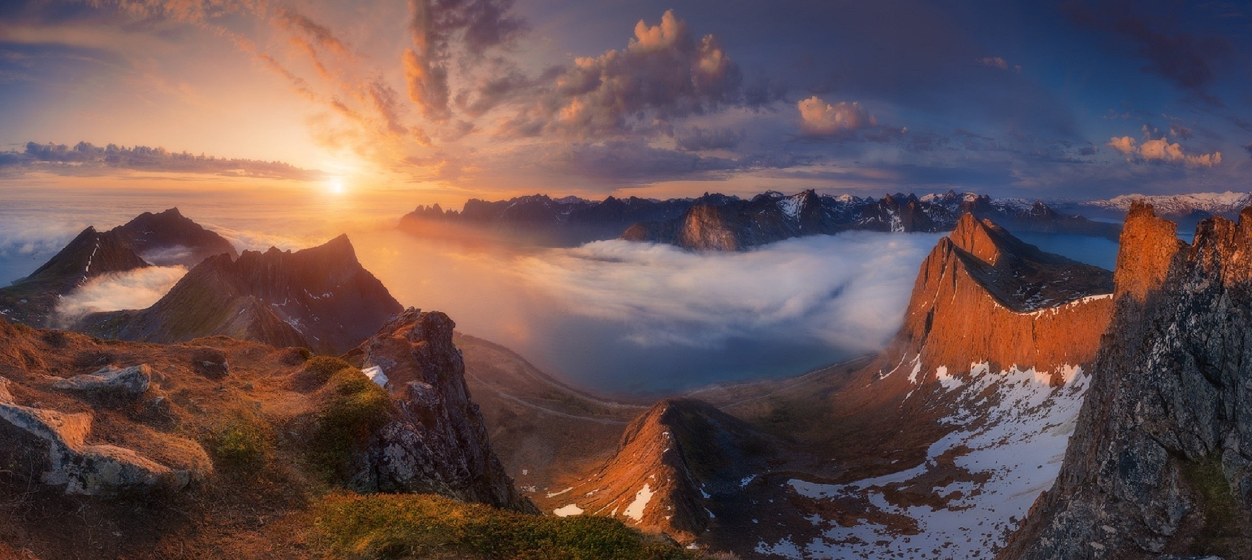 senja island panorama berg husfjellet steinfjorden fjord teufelszähne alexander naumenko norwegen