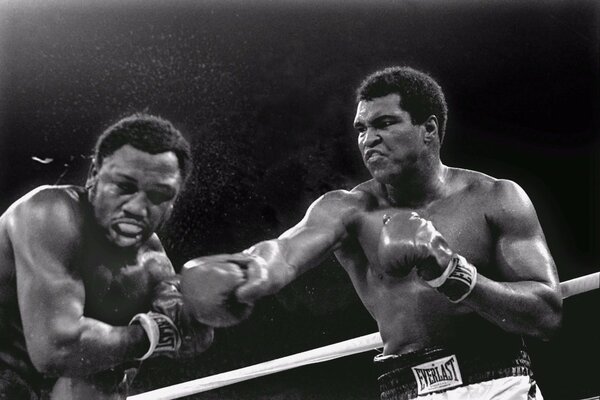 The historic Muhammad Ali and Joe Frazier fight