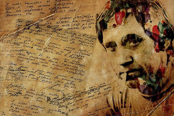 Imagen de Vladimir Vysotsky en papel