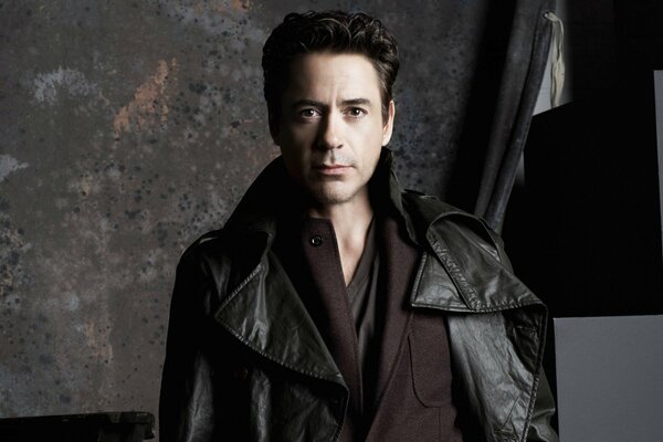 Robert Downey Jr. on a dark background