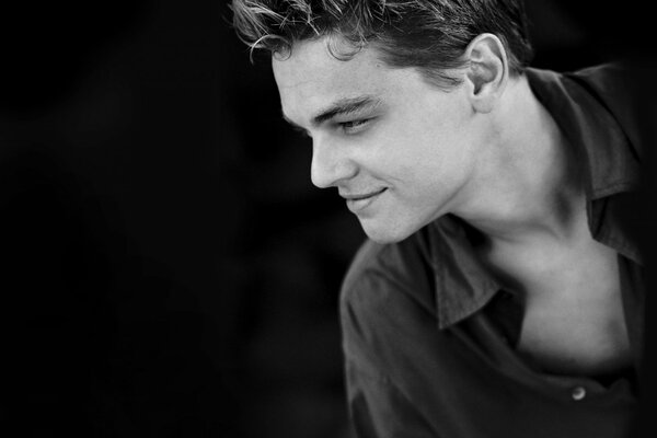 Le jeune lionardo DiCaprio. Portrait d un homme