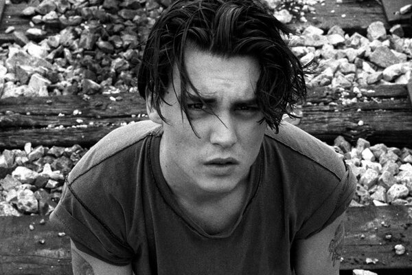 Splendida Johnny Depp in gioventù