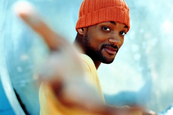 El actor will Smith con sombrero