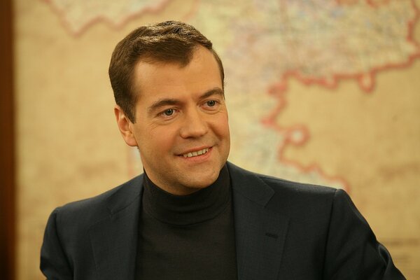 Politician Dmitry Medvedev of the United Russia Party