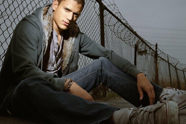 Przystojny aktor Wentworth Miller