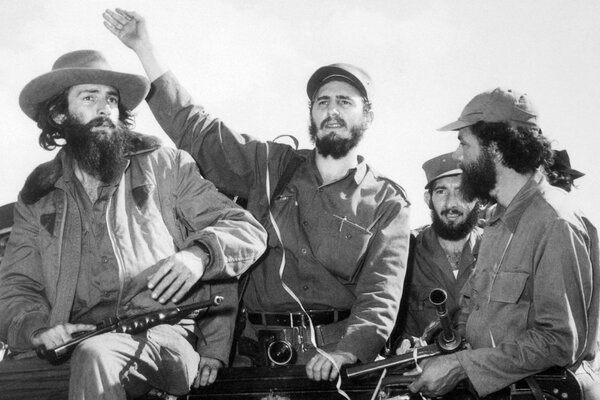 Los rebeldes liderados por Fidel Castro durante la revolución