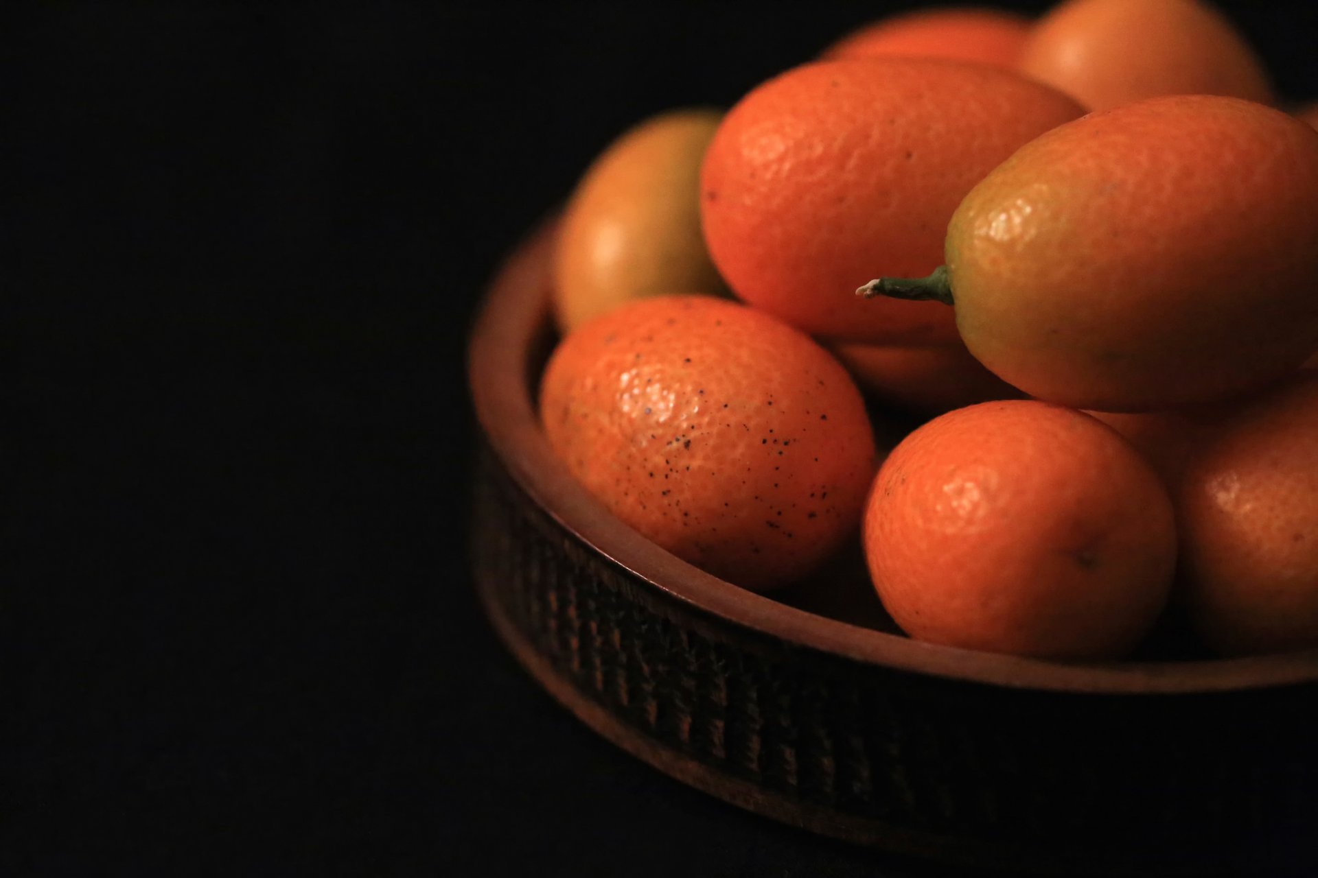 kumquat macro fond