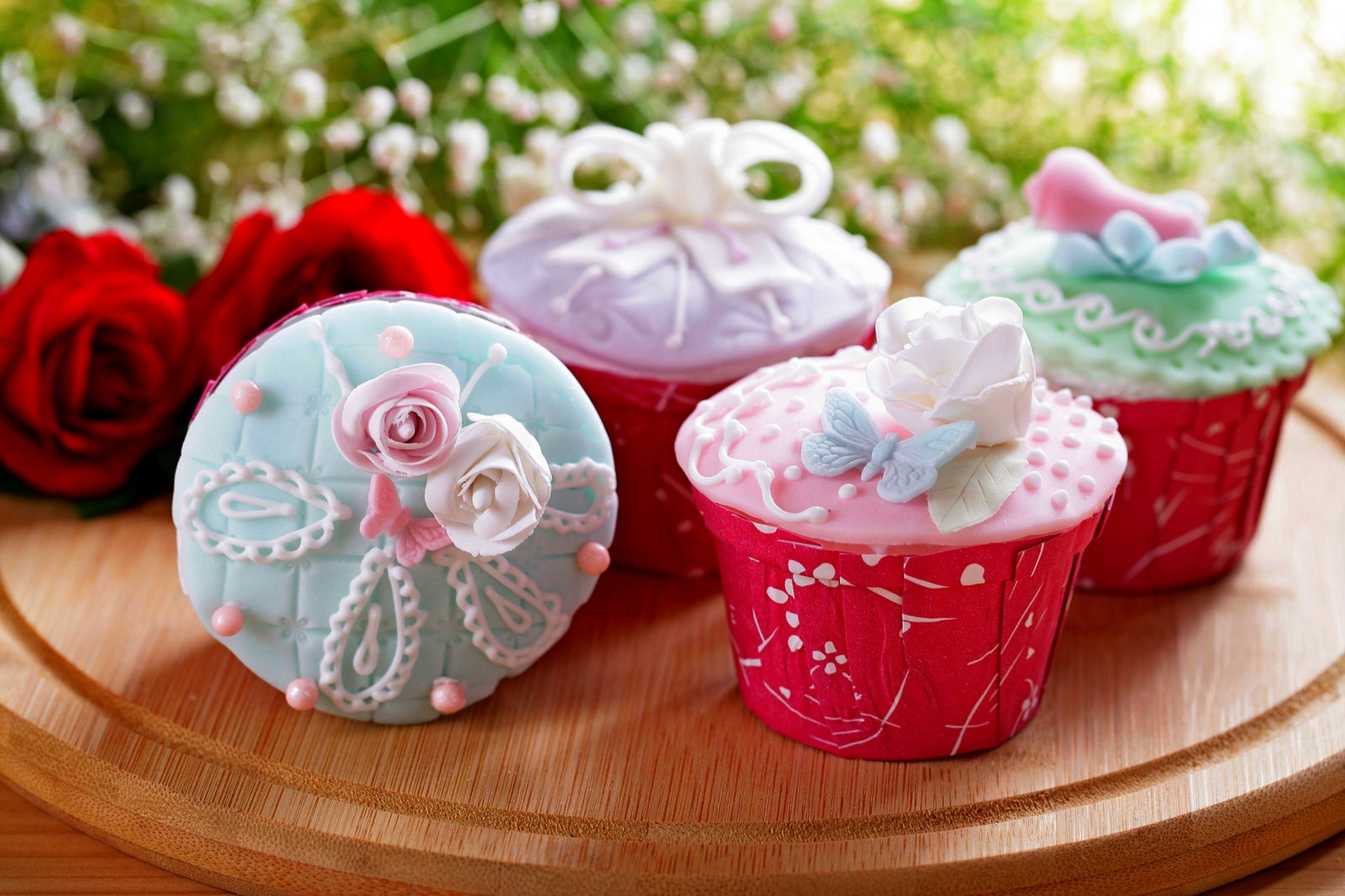 food flowers bouquet rose cake cupcake cream food sweet cupcakes dessert muffins rose