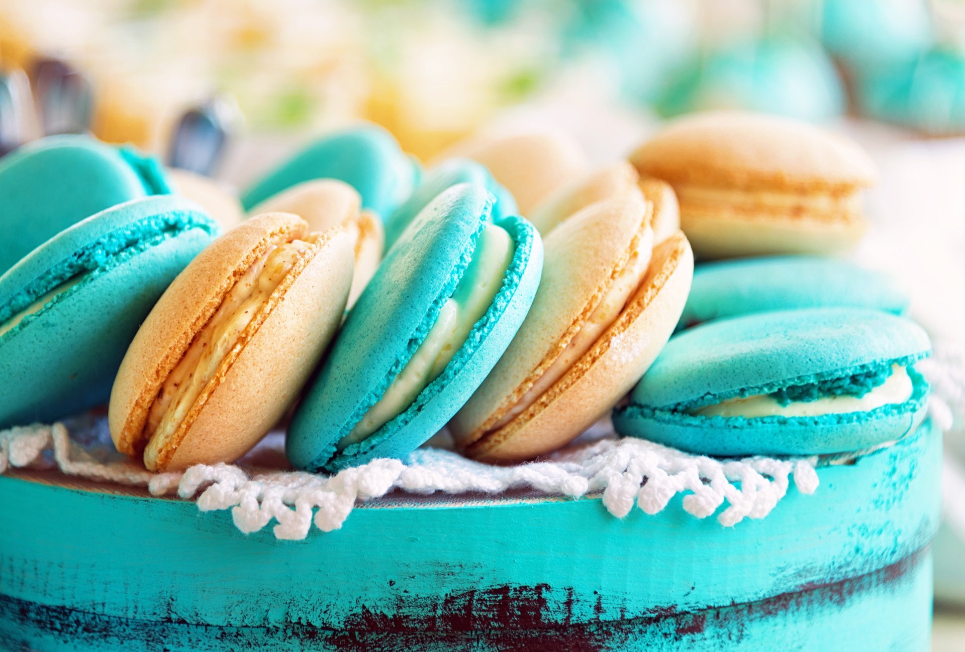 macaron makkaroni kekse mandeln backen dessert creme süß