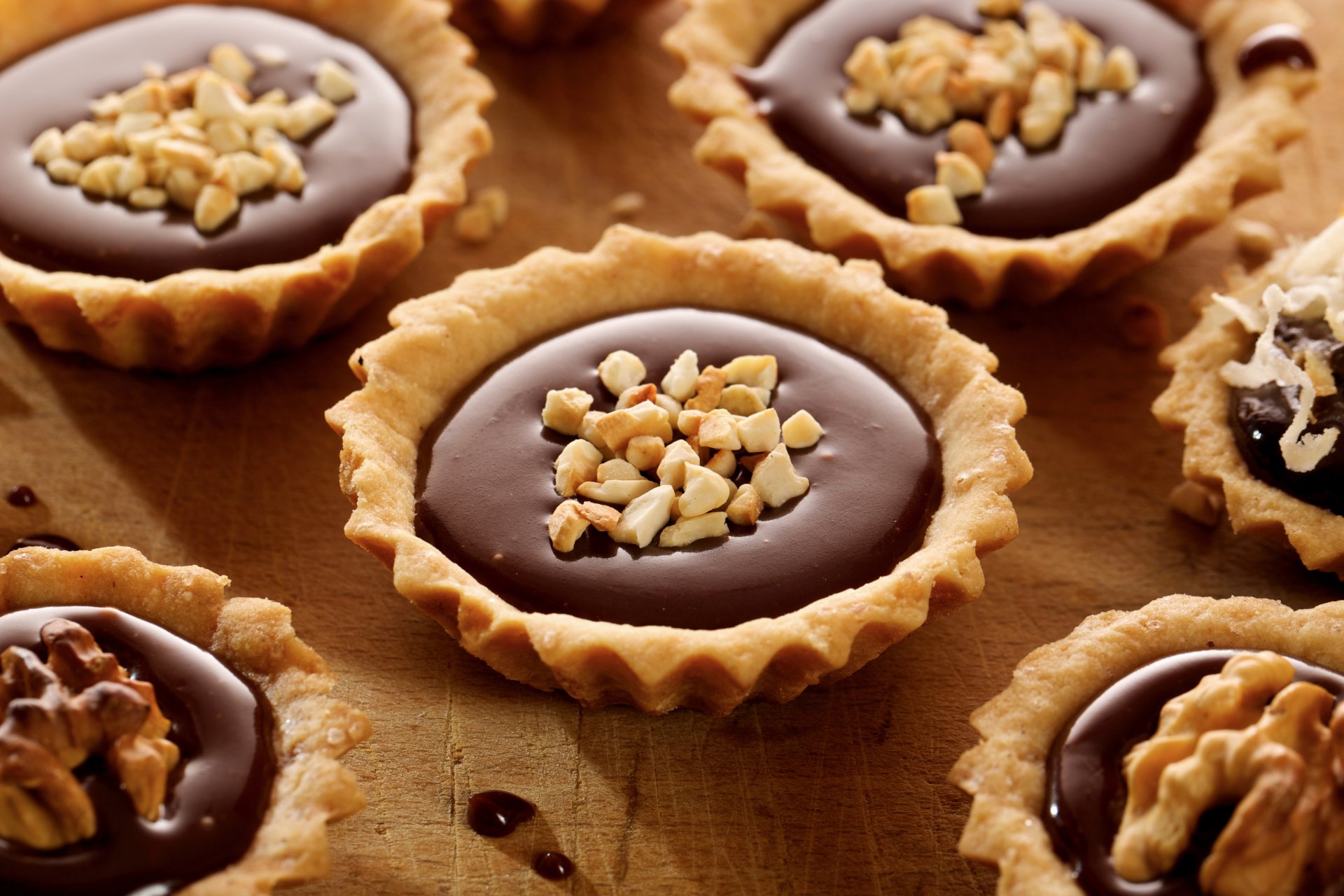 tartelettes gâteaux chocolat noix