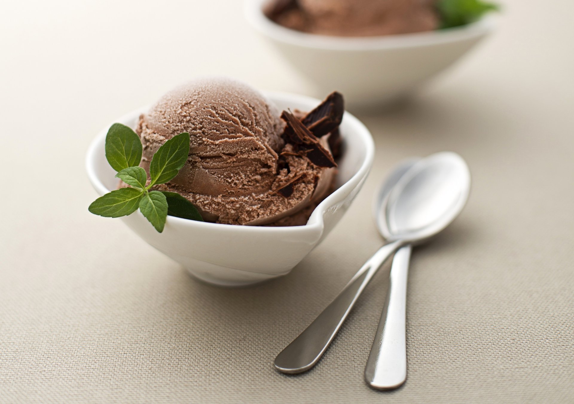 ice cream chocolate kremanki spoon mint food sweet dessert