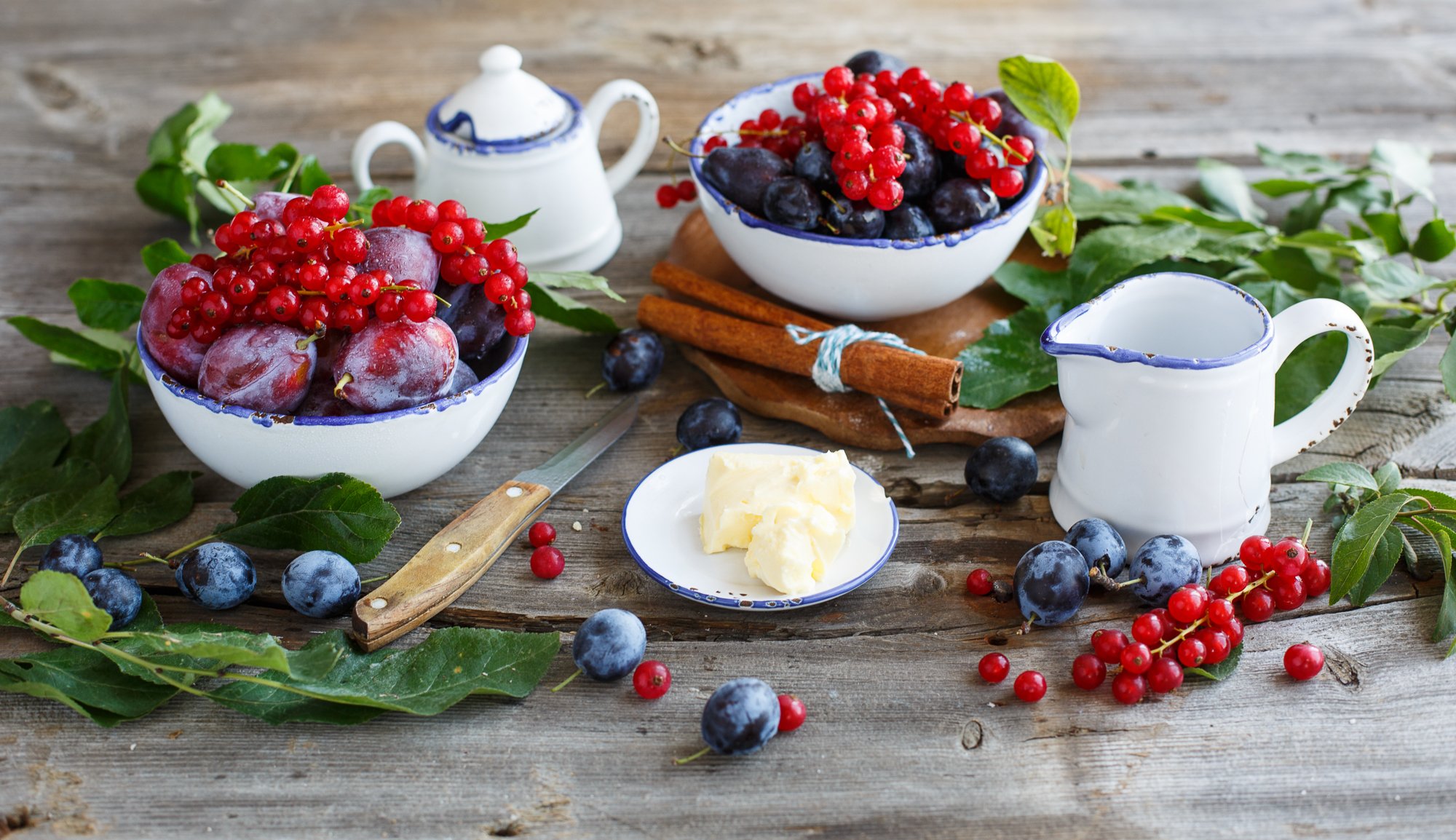 plum red currant berrie