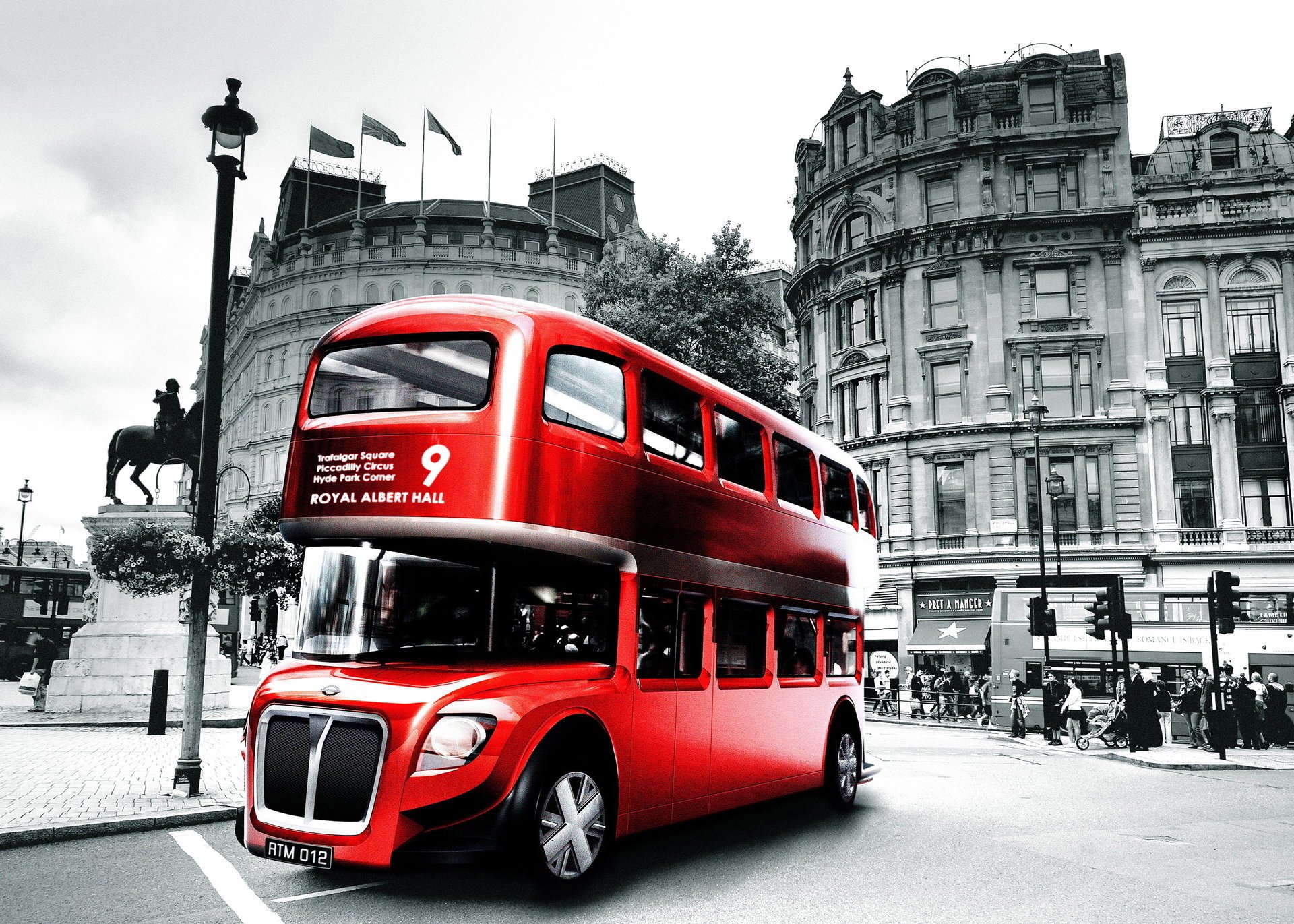 london bus red