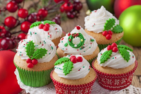 Cupcakes di Natale per il nuovo anno