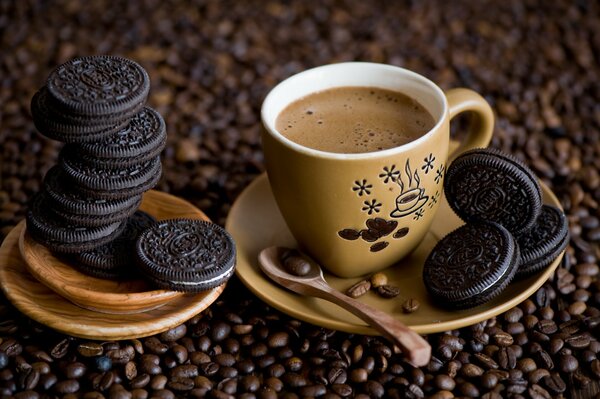 Galletas Orio con Sash de café