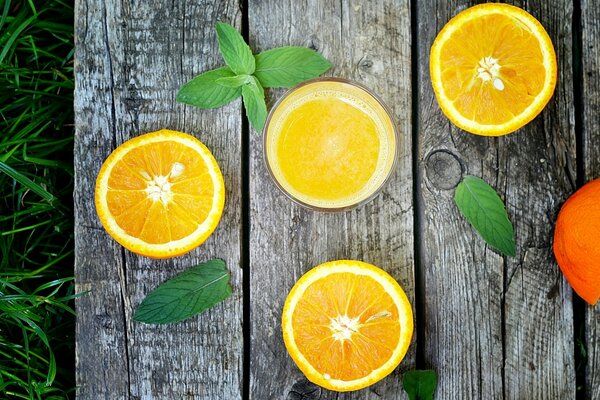 Citrus mood with hints of mint