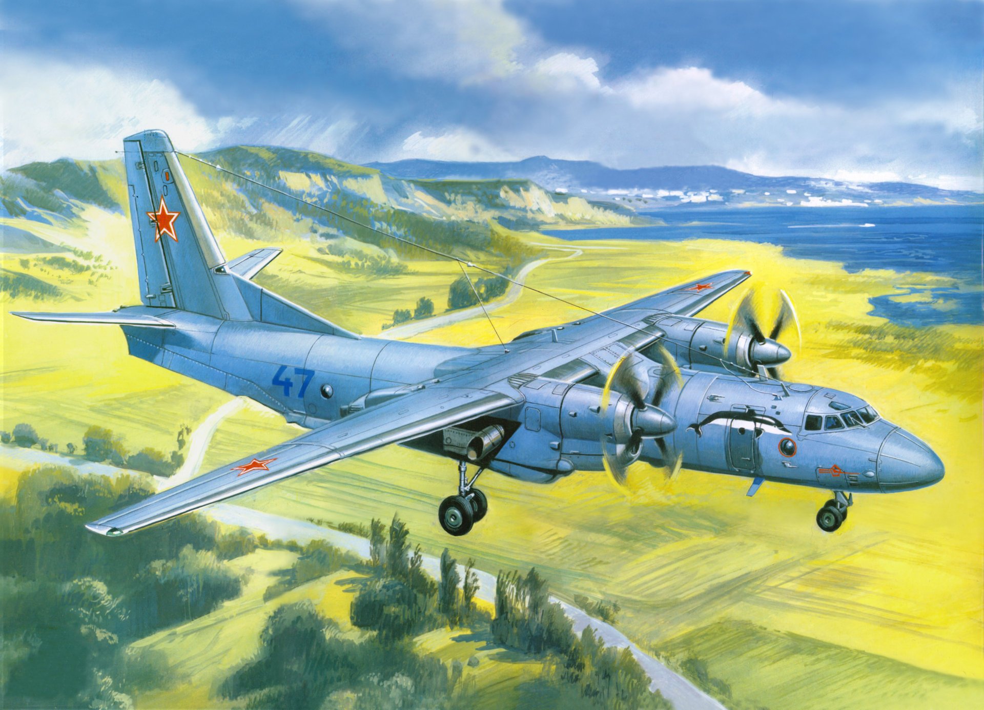 oviet an-26 military transport aviation the plane