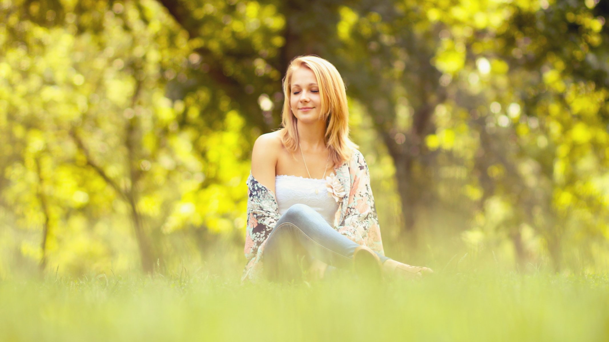 chica verano luz estado de ánimo