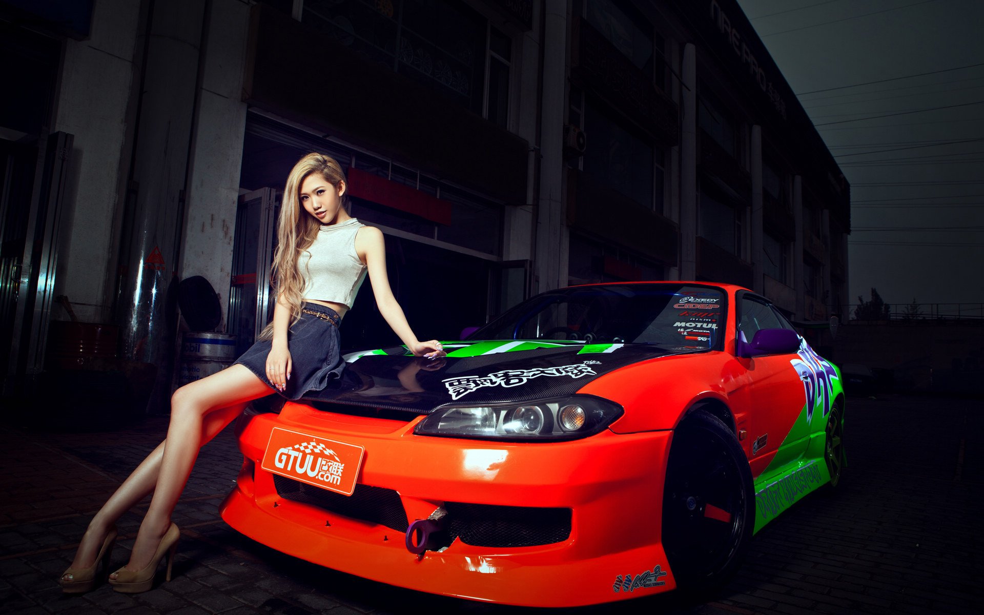 chica nissan silvia s15 asiático modelo coreano modelo coche auto coche