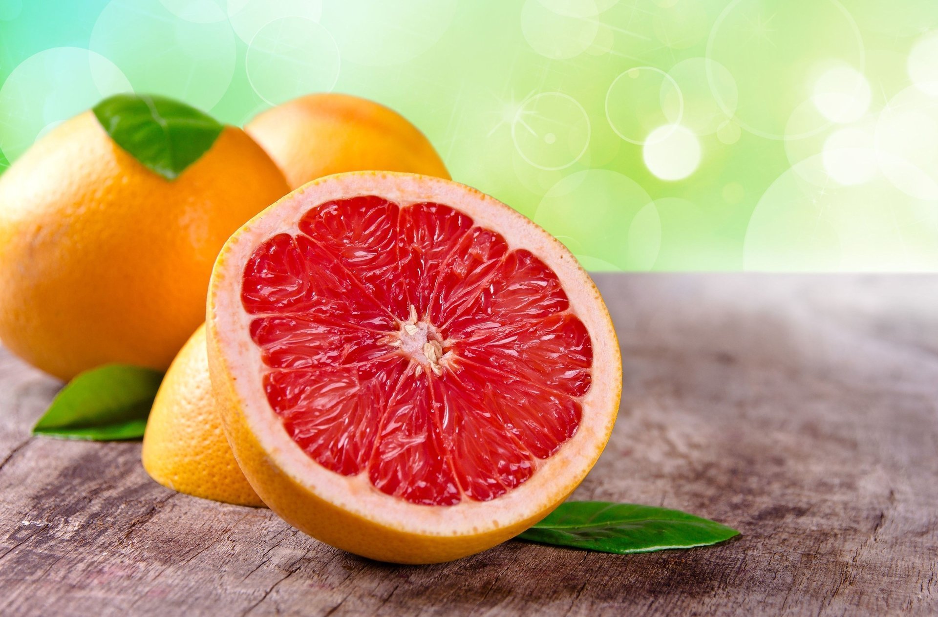 fruit wallpaper background grapefruit leaves food