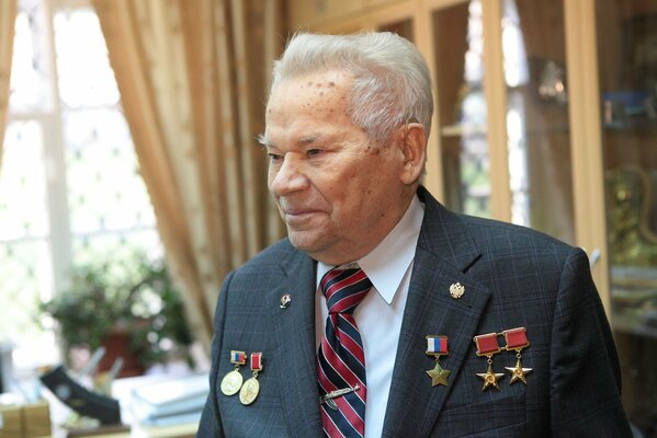 Mikhail Timofeevich Kalashnikov weapons designer