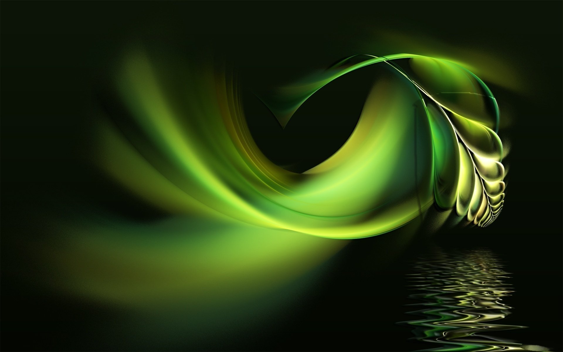 noir fond eau plume vert papier peint abstraction