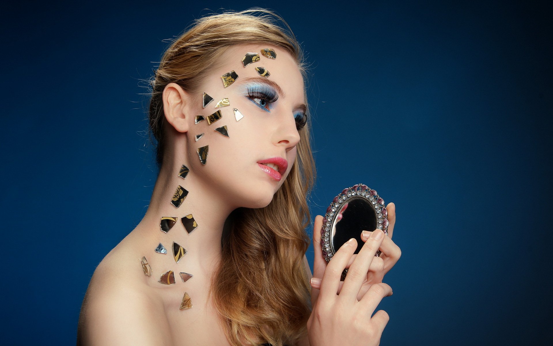 fille maquillage fond