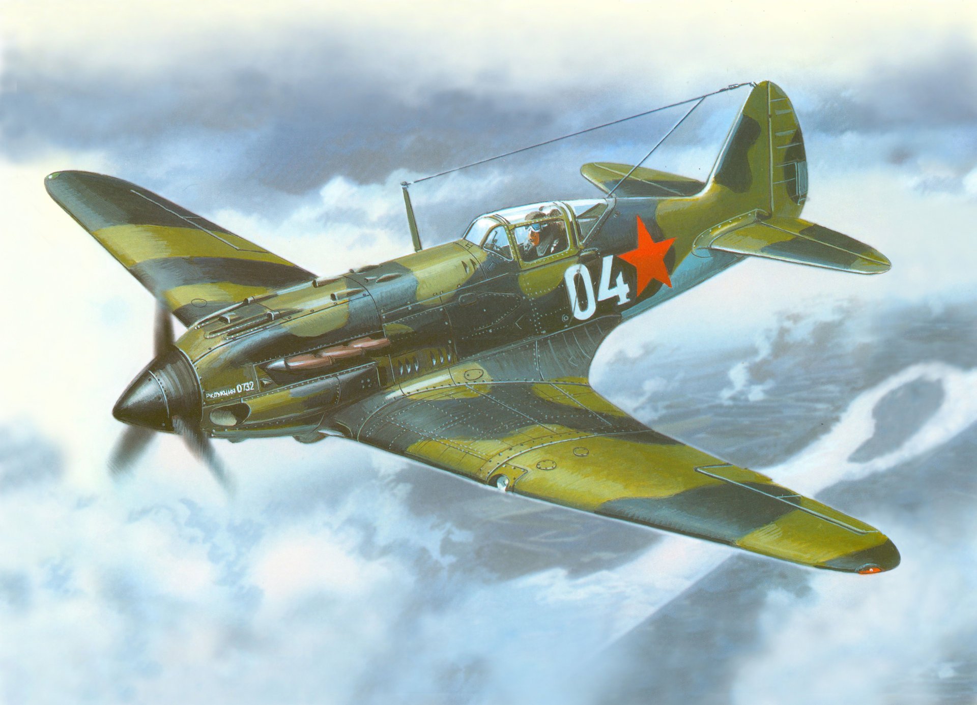 mig-3 radziecki niebo samolot myśliwiec wieżowiec