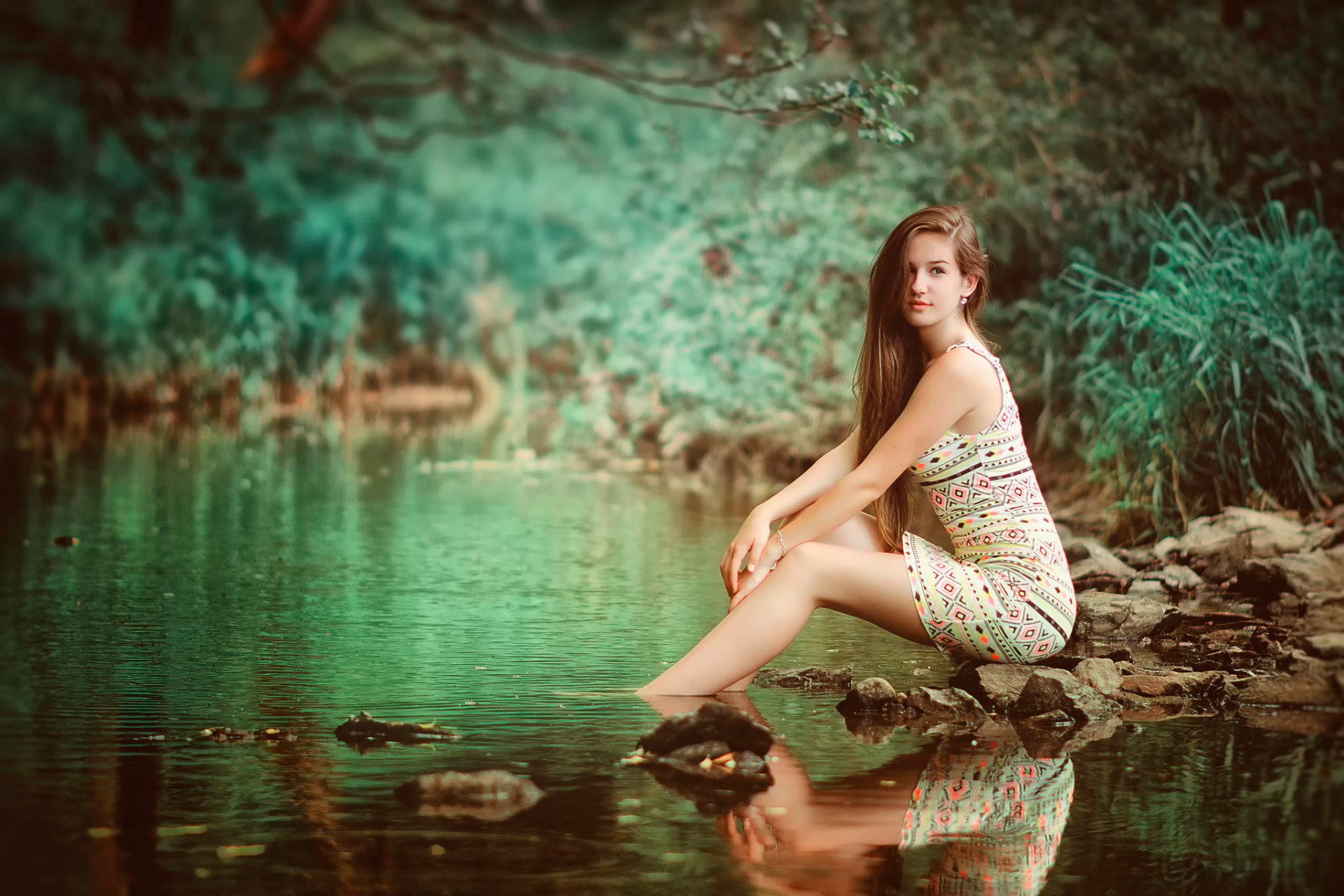 kleid figur fluss