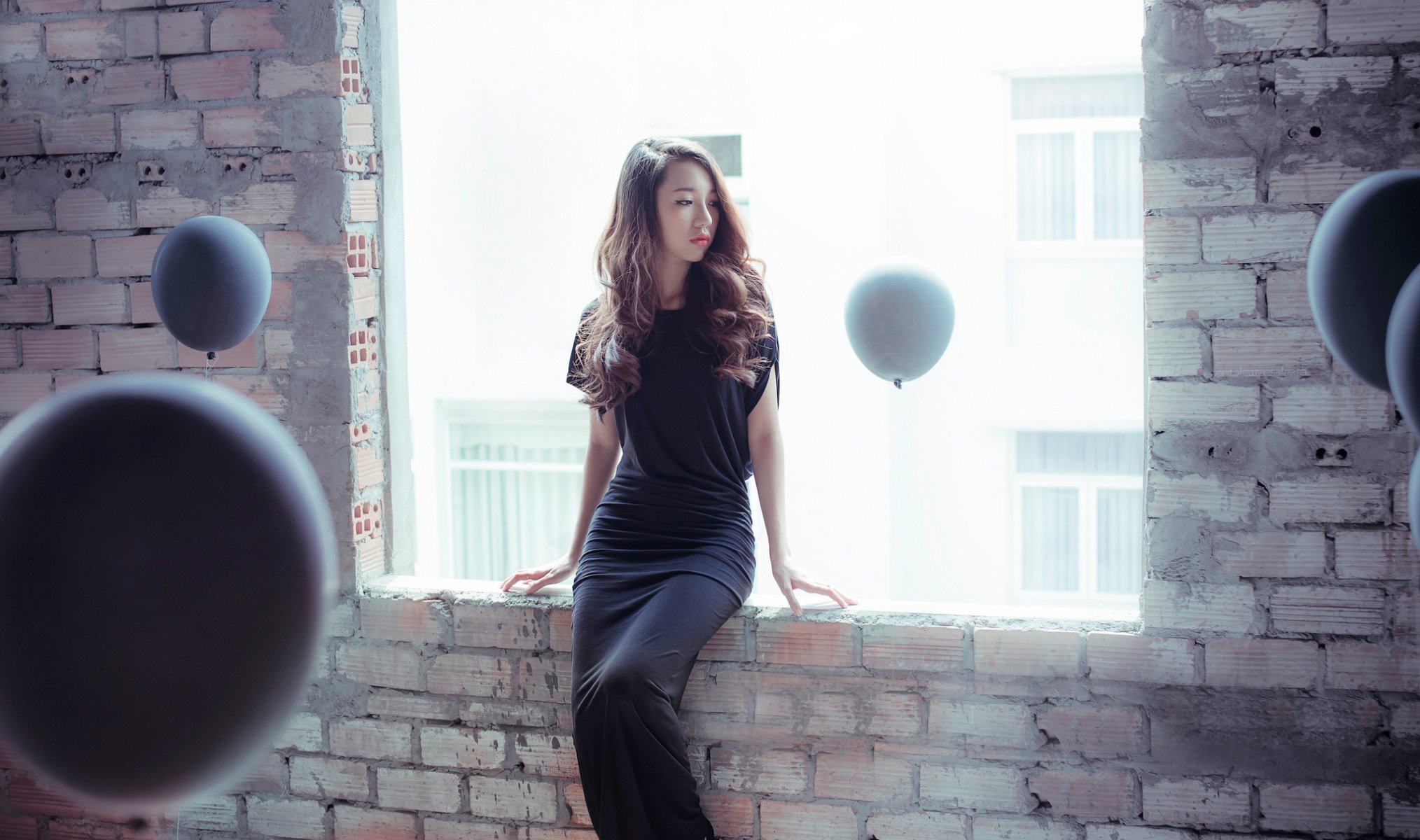 fille orientale boules vue robe
