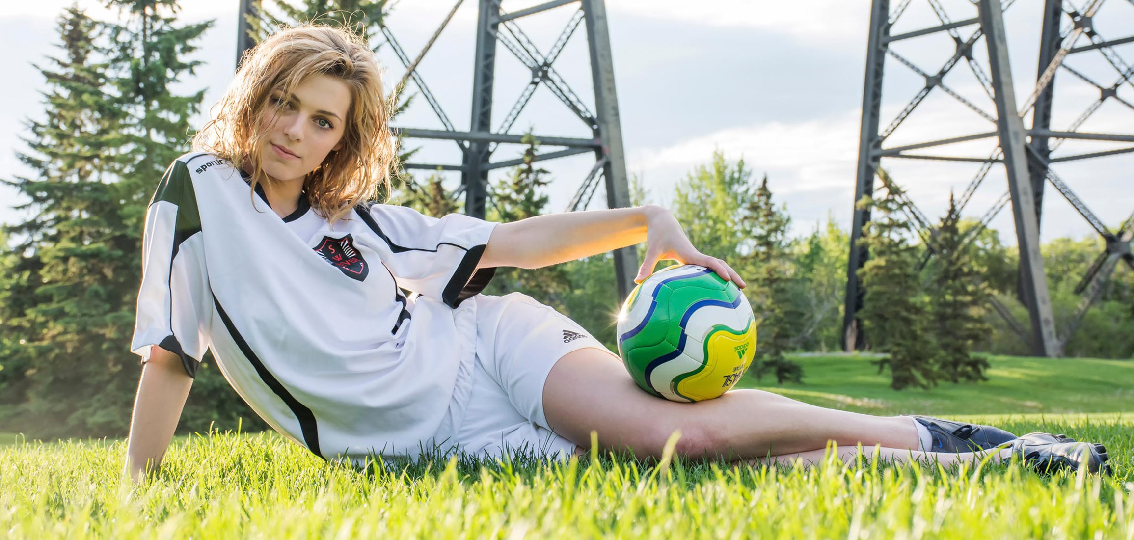 break time footballer ball