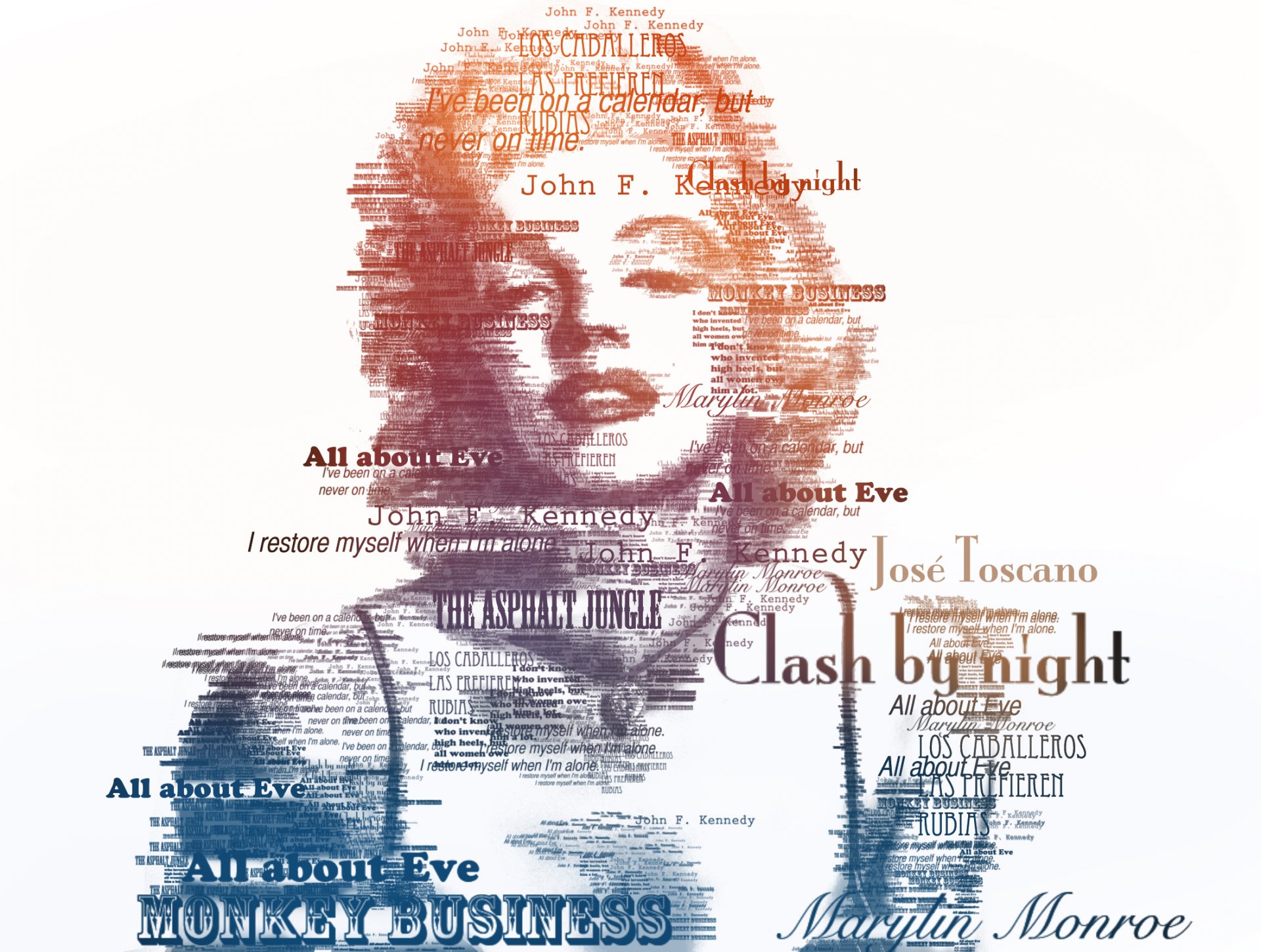 marilyn monroe typographie chanteuse actrice art numérique images de texte texte fond