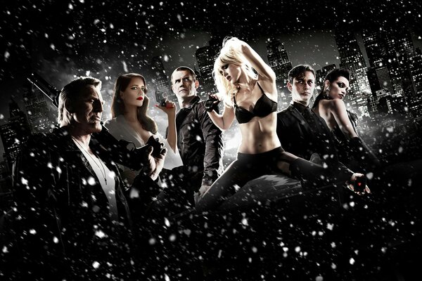 Actors from the movie sin City