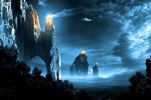 Fari sulle rocce di pianeti lontani