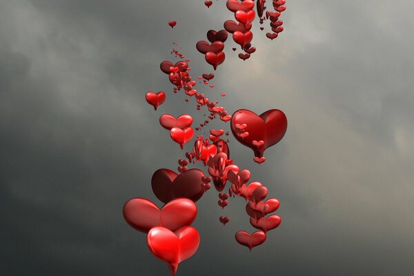 Abstraktion zum Thema Liebe und Begierde