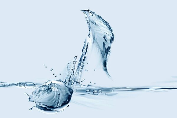 A drop of water as a note