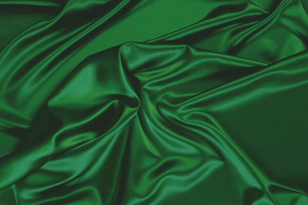 Beautiful green silk fabric